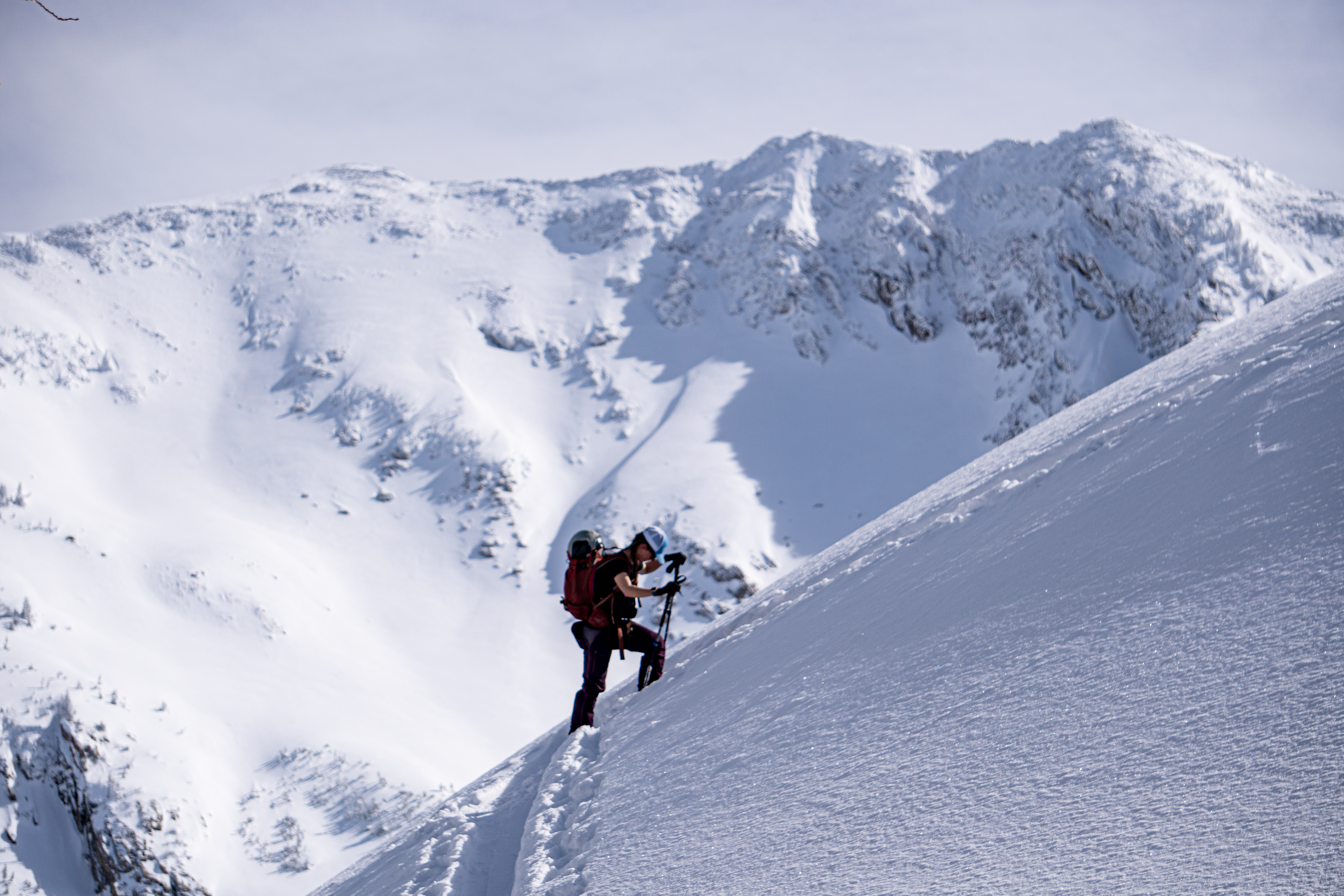 ski touring utah skier mountain