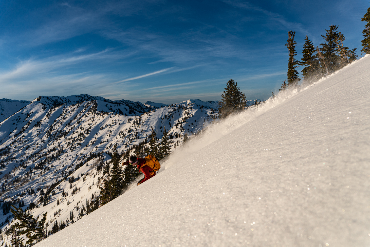 backcountry skiing in Grizzly Gulch Salt Lake City